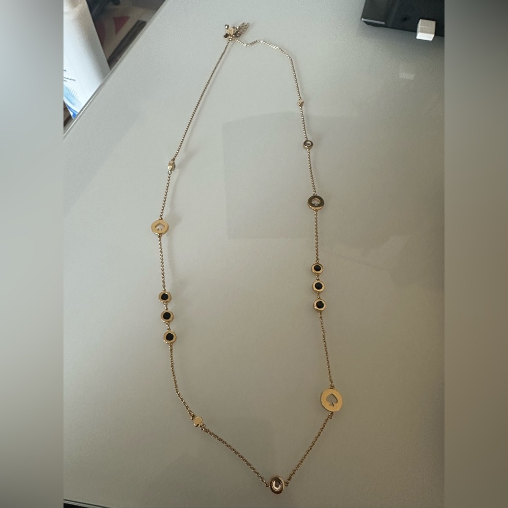 Kate Spade long gold necklace